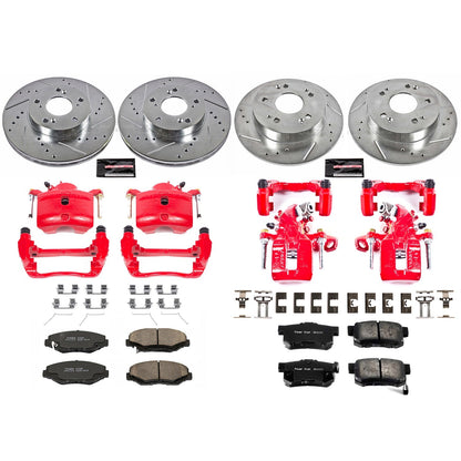 PowerStop Front & Rear Z23 Evolution Sport Brake Kit with Calipers | 2014–2015 Acura ILX (KC6781)