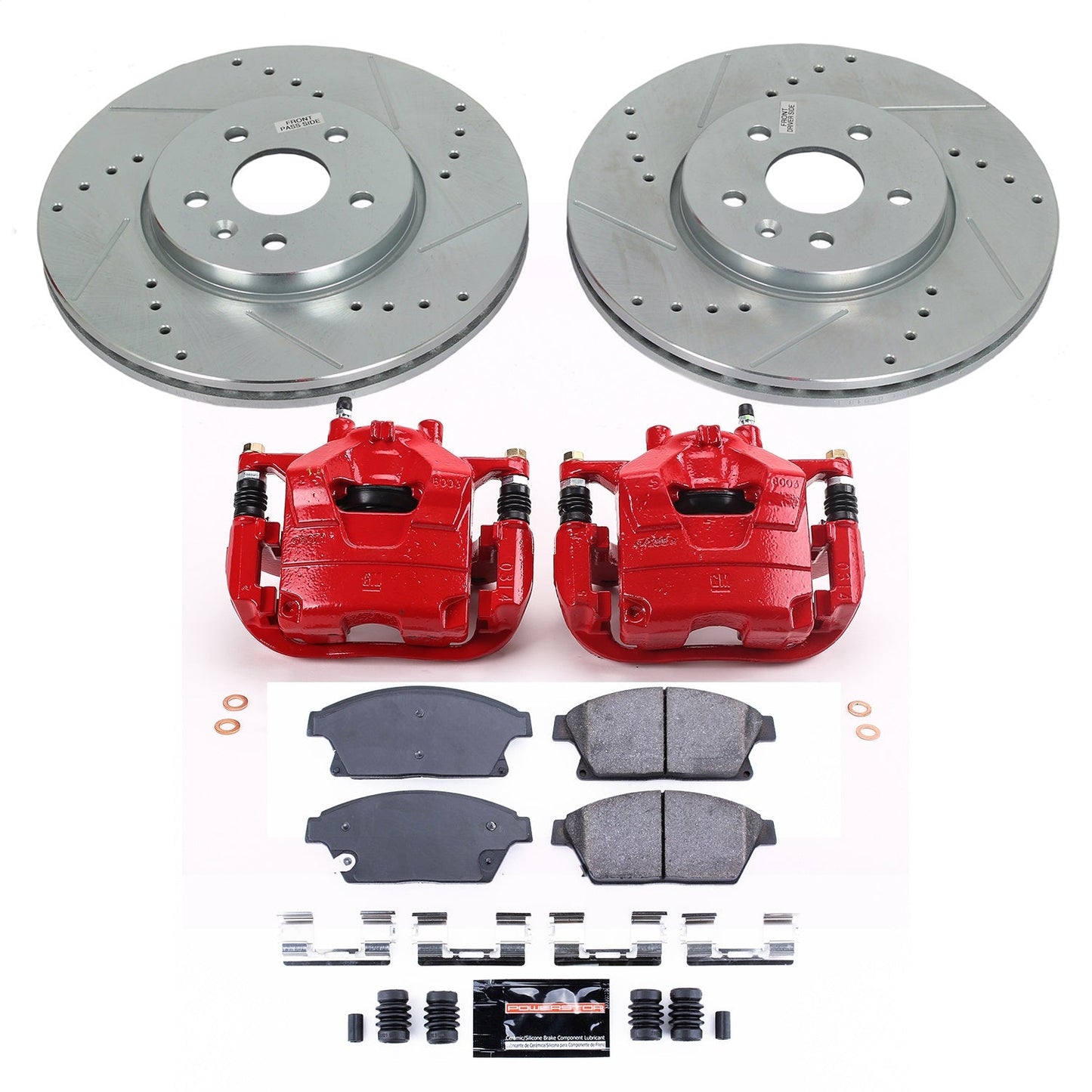 PowerStop Front Z23 Evolution Sport Brake Kit with Calipers | 2013–2017 Buick Encore (KC6793)