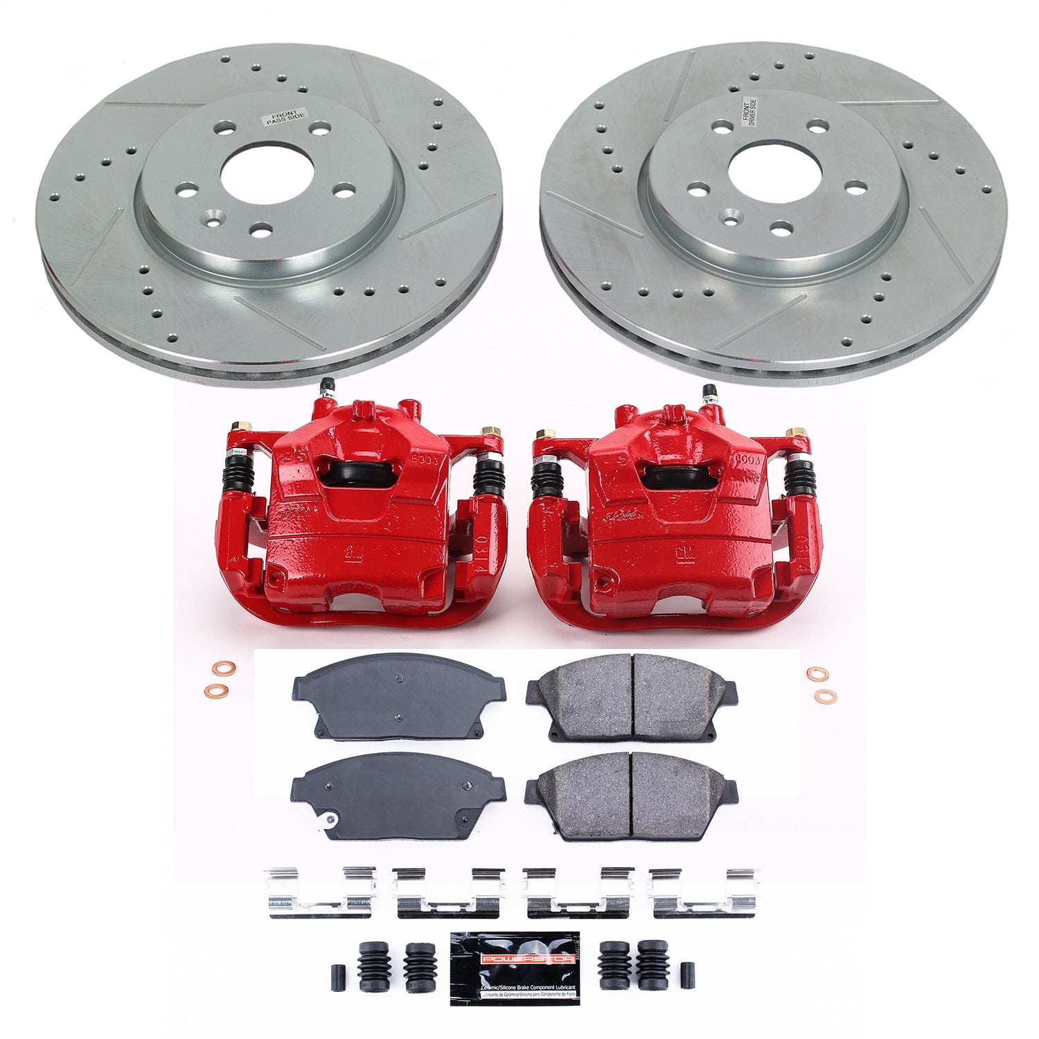 PowerStop Front Z23 Evolution Sport Brake Kit with Calipers | 2013–2017 Buick Encore (KC6793)