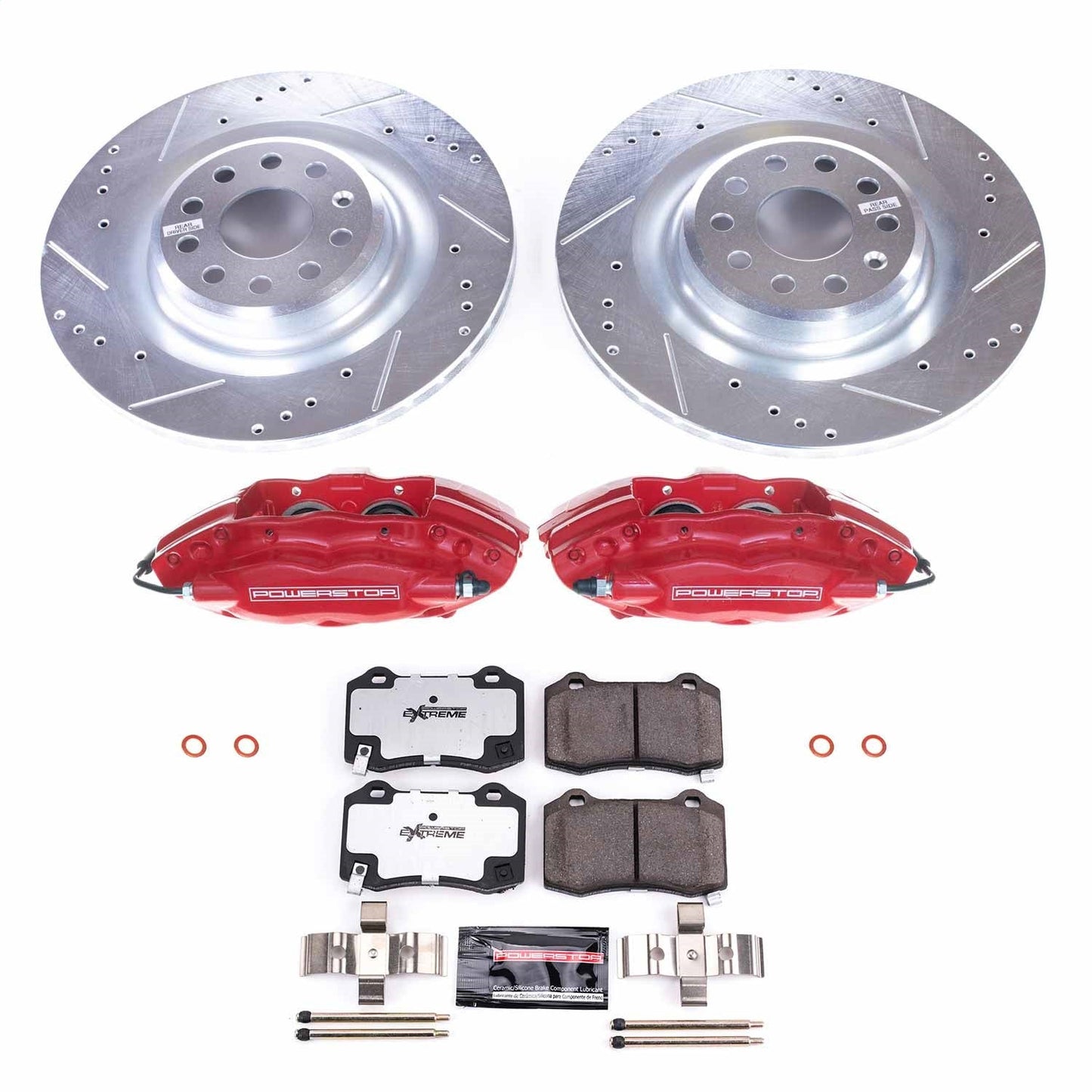 PowerStop Rear Z26 Street Warrior Brake Kit with Calipers | 2012–2016 Tesla S (KC6799-26)