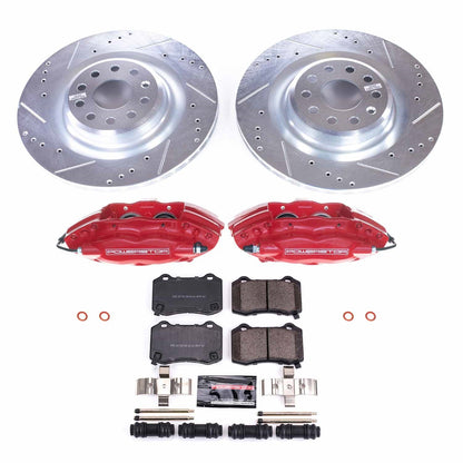 PowerStop Rear Z23 Evolution Sport Brake Kit with Calipers | 2012–2016 Tesla S (KC6799)