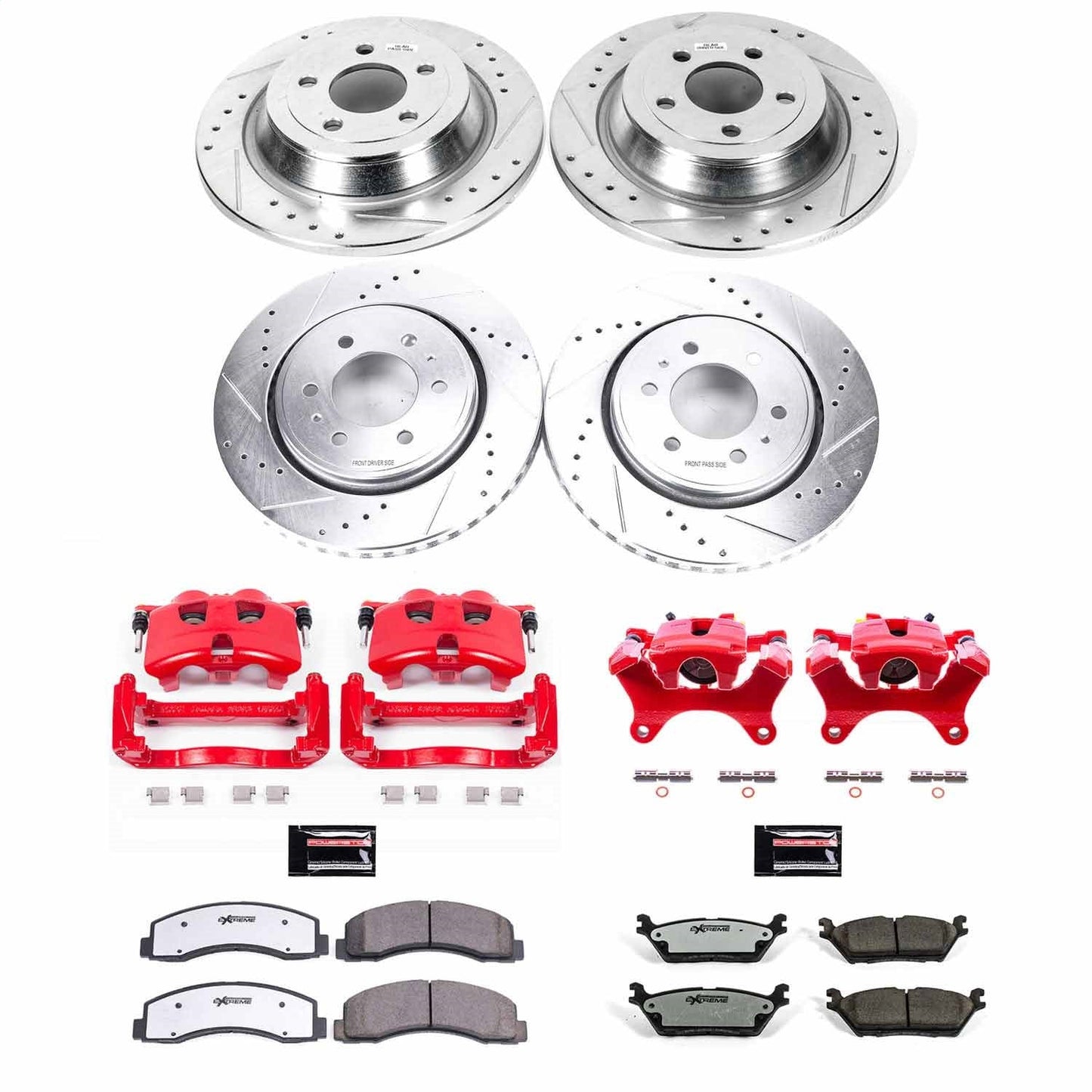 PowerStop Front and Rear Z36 Truck & Tow Kit with Calipers | 2015–2017 Ford F-150 (KC6803-36)
