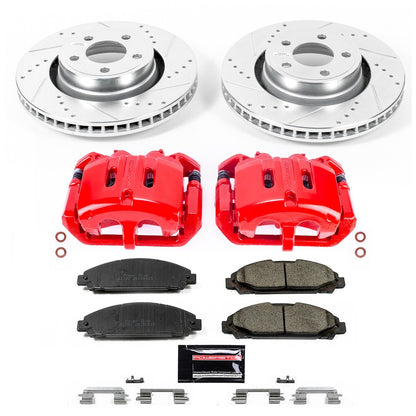 PowerStop Front & Rear Z23 Evolution Sport Brake Kit with Calipers | 2015–2017 Ford Mustang (KC6808)