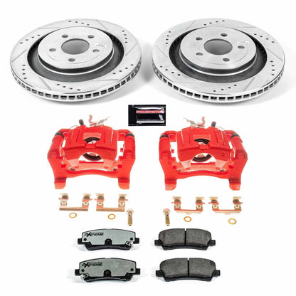 PowerStop Rear Z26 Street Warrior Brake Kit with Calipers | 2015–2019 Ford Mustang (KC6812-26)