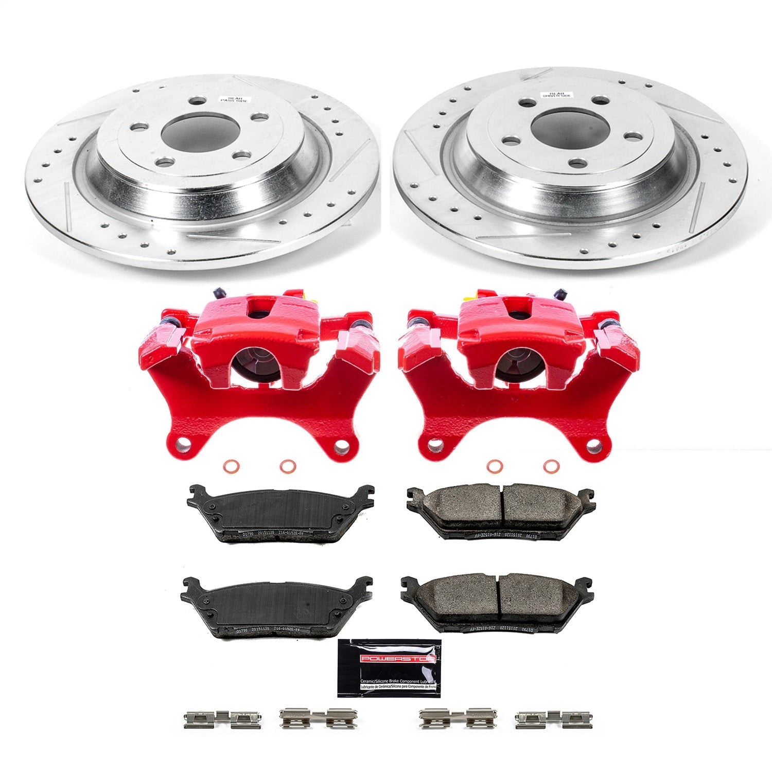 PowerStop Rear Z23 Evolution Sport Brake Kit with Calipers | 2015–2017 Ford F-150 (KC6814)