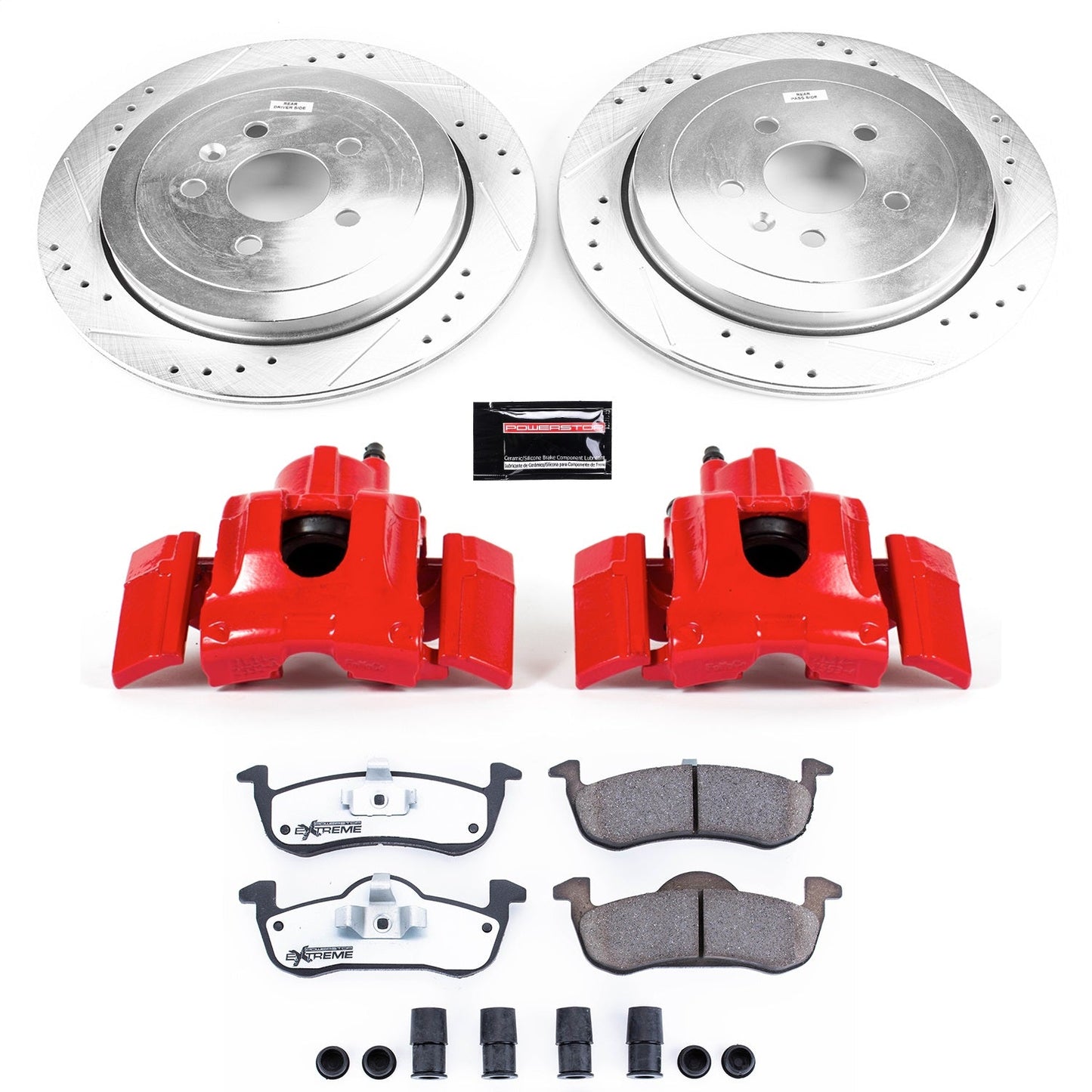 PowerStop Rear Z36 Truck & Tow Kit with Calipers | 2013–2019 Lincoln MKT (KC6819-36)