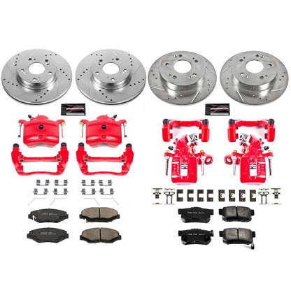 PowerStop Front & Rear Z23 Evolution Sport Brake Kit with Calipers | 2013 Acura ILX (KC6942)