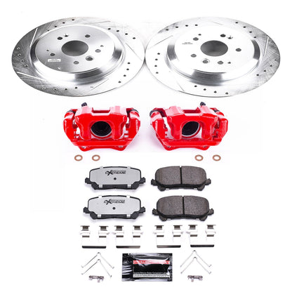 PowerStop Rear Z36 Truck & Tow Brake Kit with Calipers | 2014–2016 Acura MDX (KC6953-36)