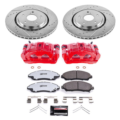 PowerStop Front Z36 Truck & Tow Kit with Calipers | 2014–2016 Acura MDX (KC6957-36)