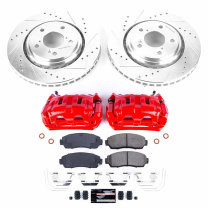 PowerStop Front Z23 Evolution Sport Brake Kit with Calipers | 2015–2017 Honda Odyssey (KC6959)