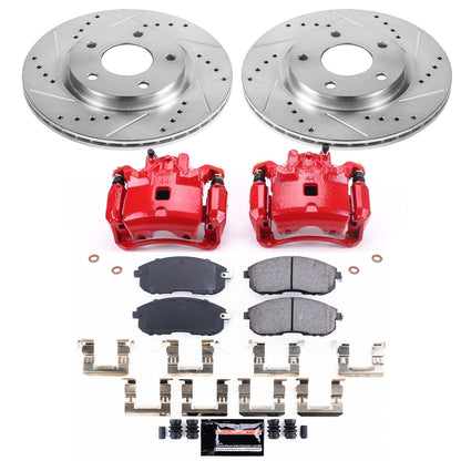 PowerStop Front Z23 Evolution Sport Brake Kit with Calipers | 2013–2018 Nissan Sentra (KC6961)