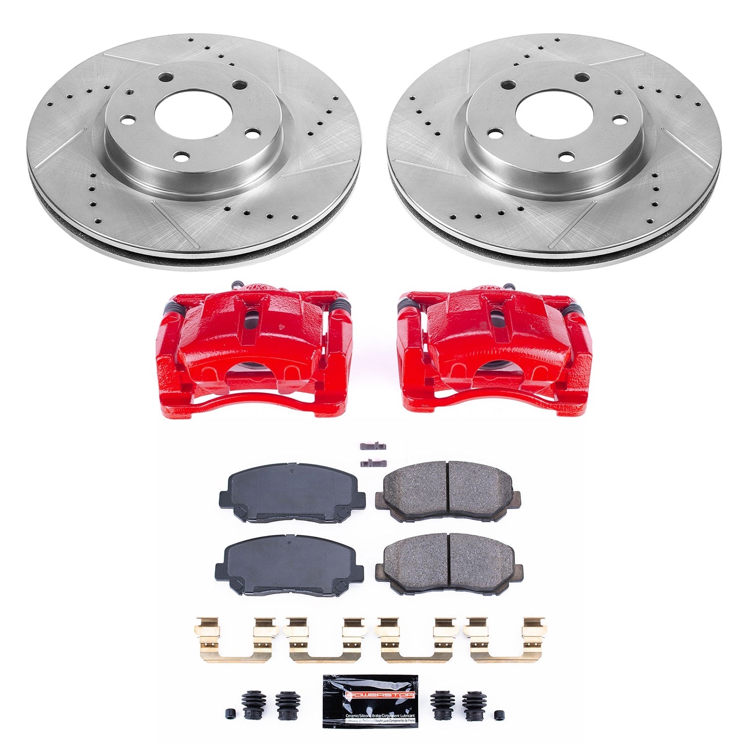 PowerStop Front Z23 Evolution Sport Brake Kit with Calipers | 2013–2015 Mazda CX-5 (KC6967)