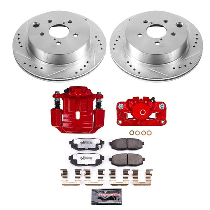 PowerStop Rear Z26 Street Kit with Calipers | 2014–2018 Subaru Forester (KC6978A-26)