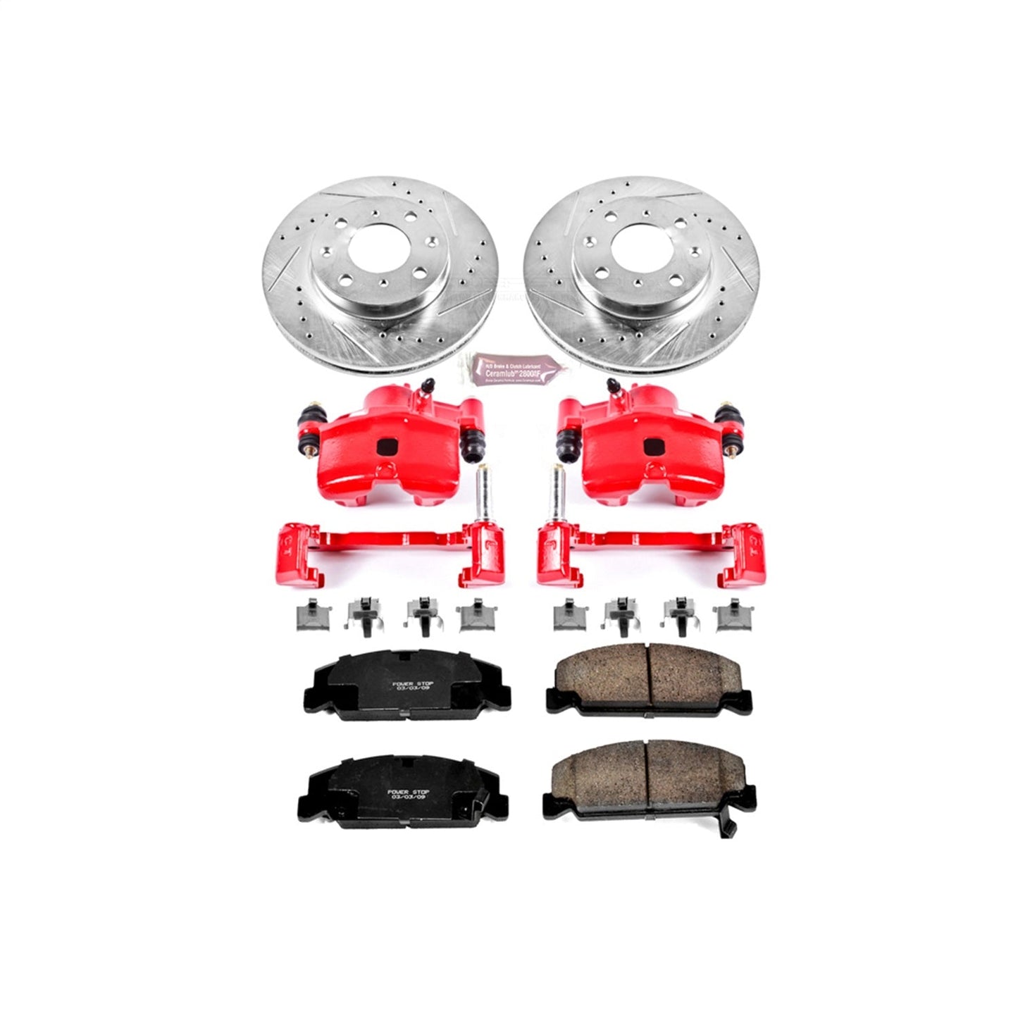 PowerStop Front Z23 Evolution Sport Brake Kit with Calipers | 1990–2000 Honda Civic (KC699)