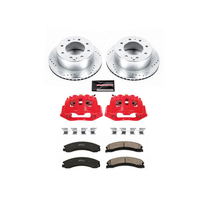 PowerStop Rear Z23 Evolution Kit with Calipers | 2015–2019 Chevrolet Silverado 2500 HD (KC6993)