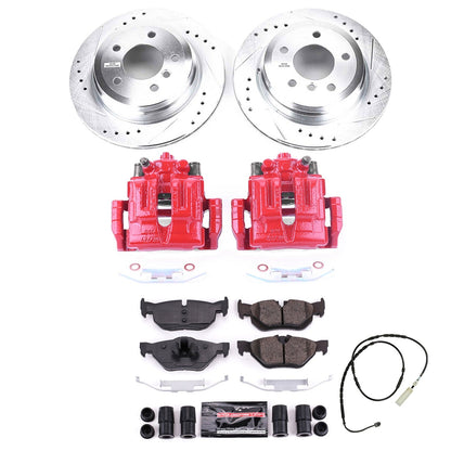 PowerStop Rear Brake Kit with Calipers | 2013–2015 BMW X1 (KC7008)