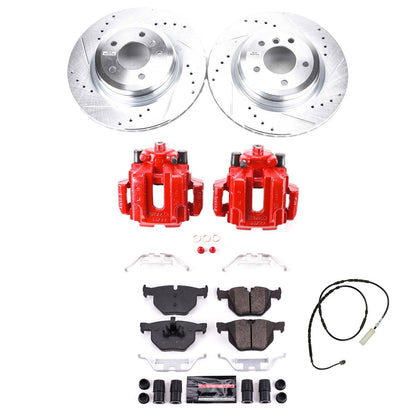 PowerStop Rear Brake Kit with Calipers | 2013–2015 BMW X1 (KC7009)