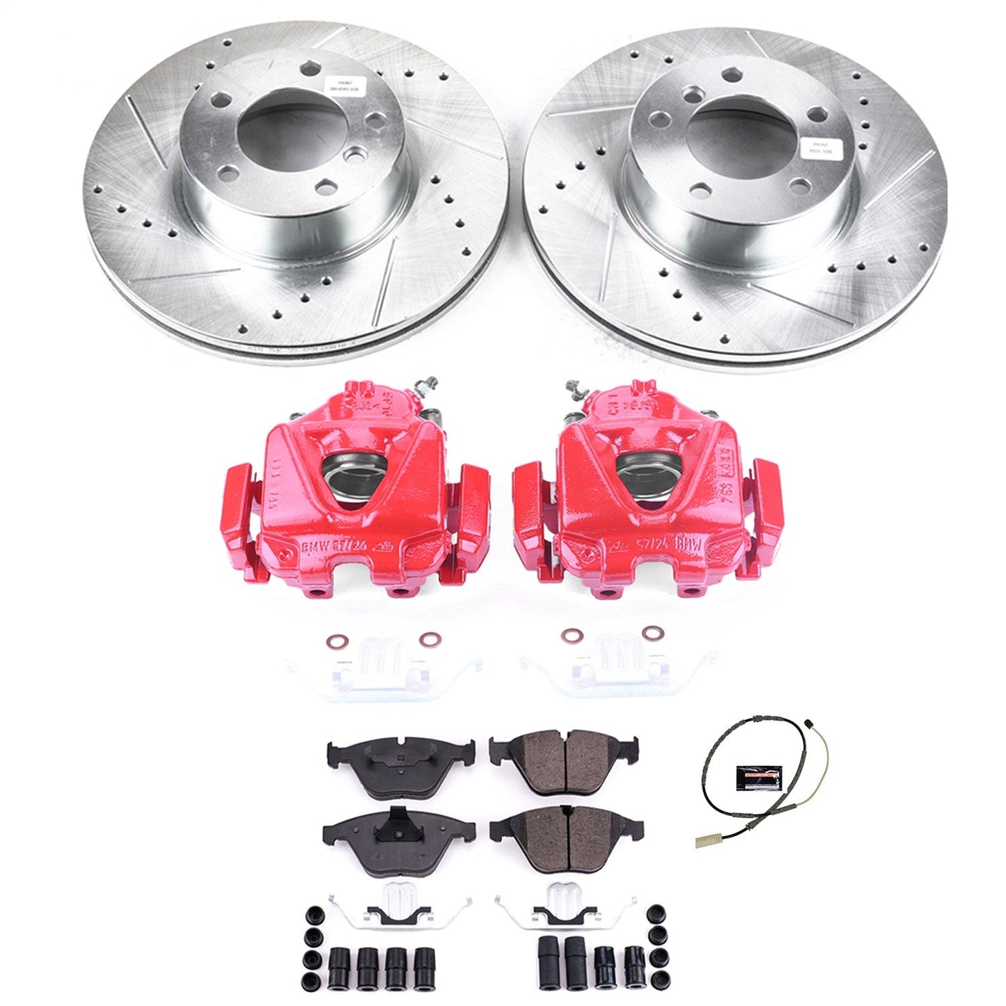 PowerStop Front Z23 Evolution Sport Brake Kit with Calipers | 2013–2015 BMW X1 (KC7026)