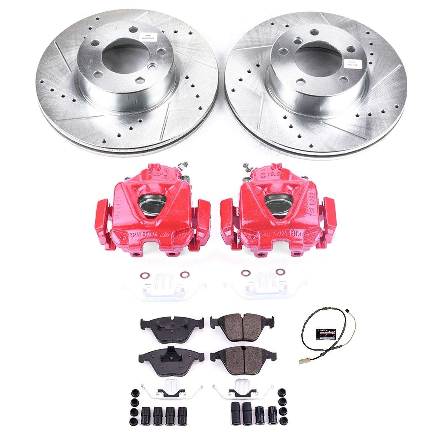 PowerStop Front Z23 Evolution Sport Brake Kit with Calipers | 2013–2015 BMW X1 (KC7026)