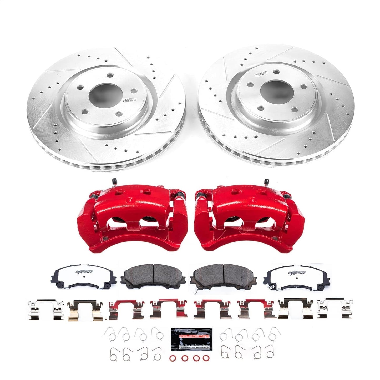 PowerStop Front Z26 Street Kit with Calipers | 2019 Nissan Rogue (KC7034-26)