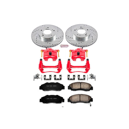 PowerStop Front Z23 Evolution Sport Brake Kit with Calipers | 1997–2001 Acura Integra (KC704)