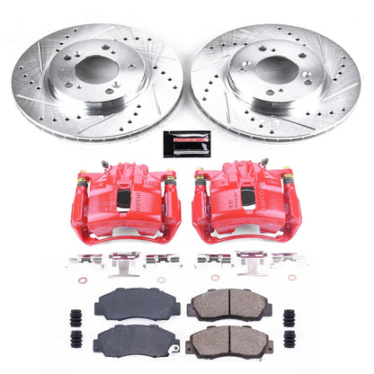 PowerStop Front Z23 Evolution Sport Brake Kit with Calipers | 1991–1995 Acura Legend (KC704A)