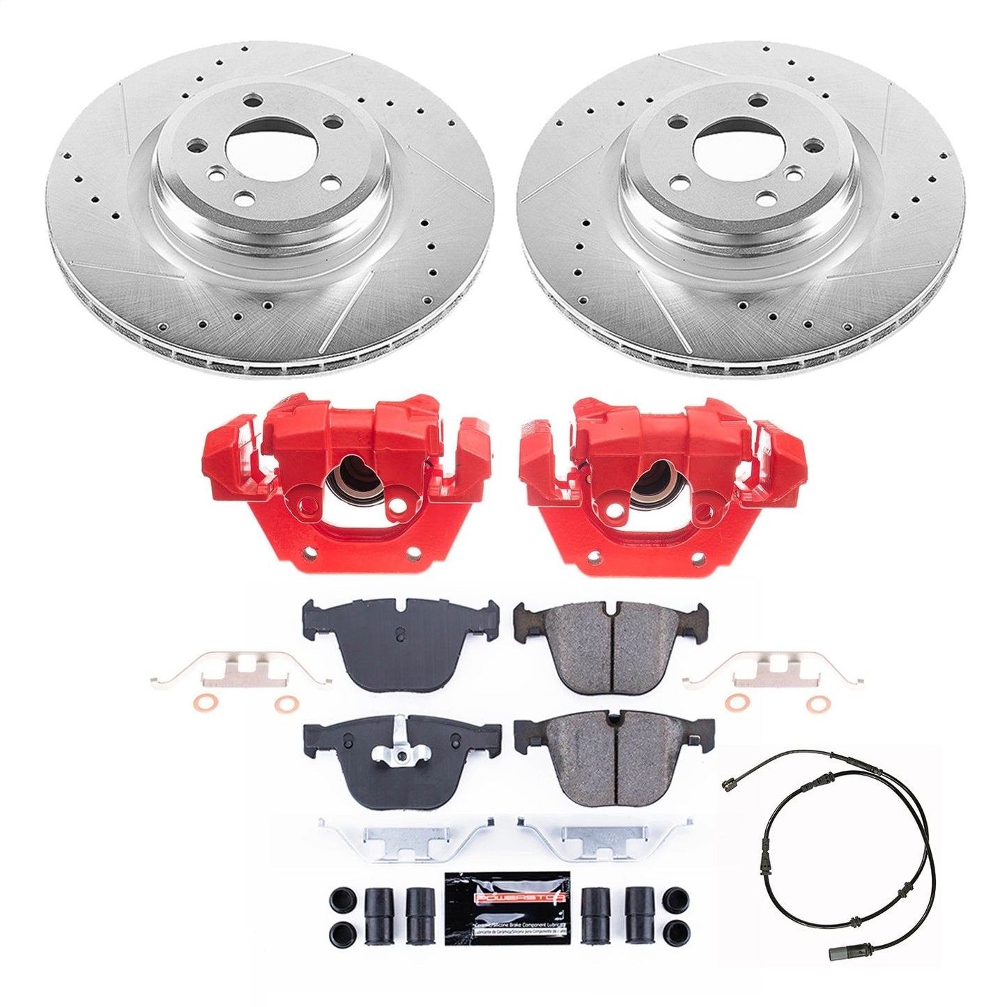 PowerStop Rear Z23 Evolution Kit with Calipers | 2010–2015 BMW 750i (KC7087)