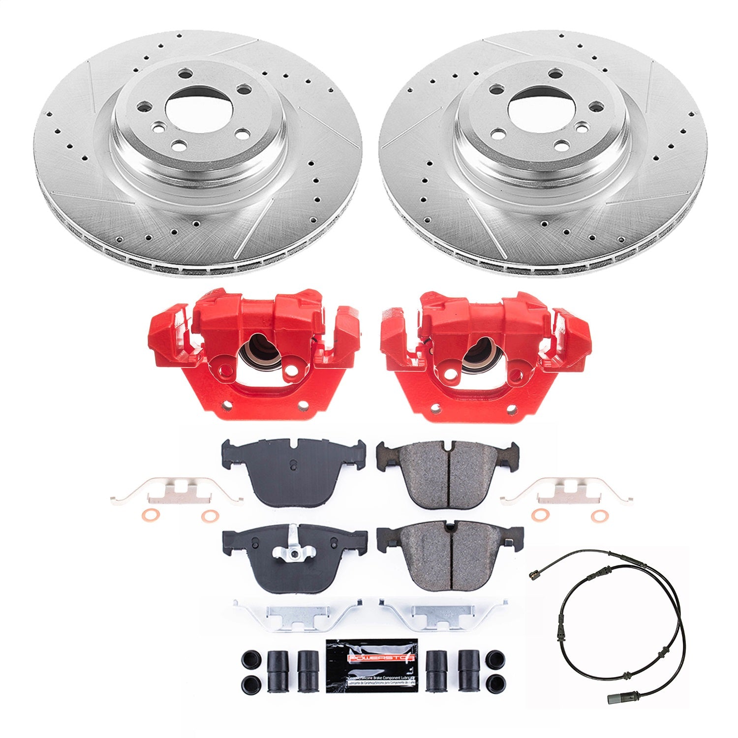 PowerStop Rear Z23 Evolution Kit with Calipers | 2010–2015 BMW 750i (KC7087)