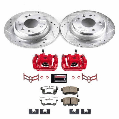 PowerStop Rear Z26 Street Warrior Brake Kit with Calipers | 1996–1998 Acura RL (KC709-26)