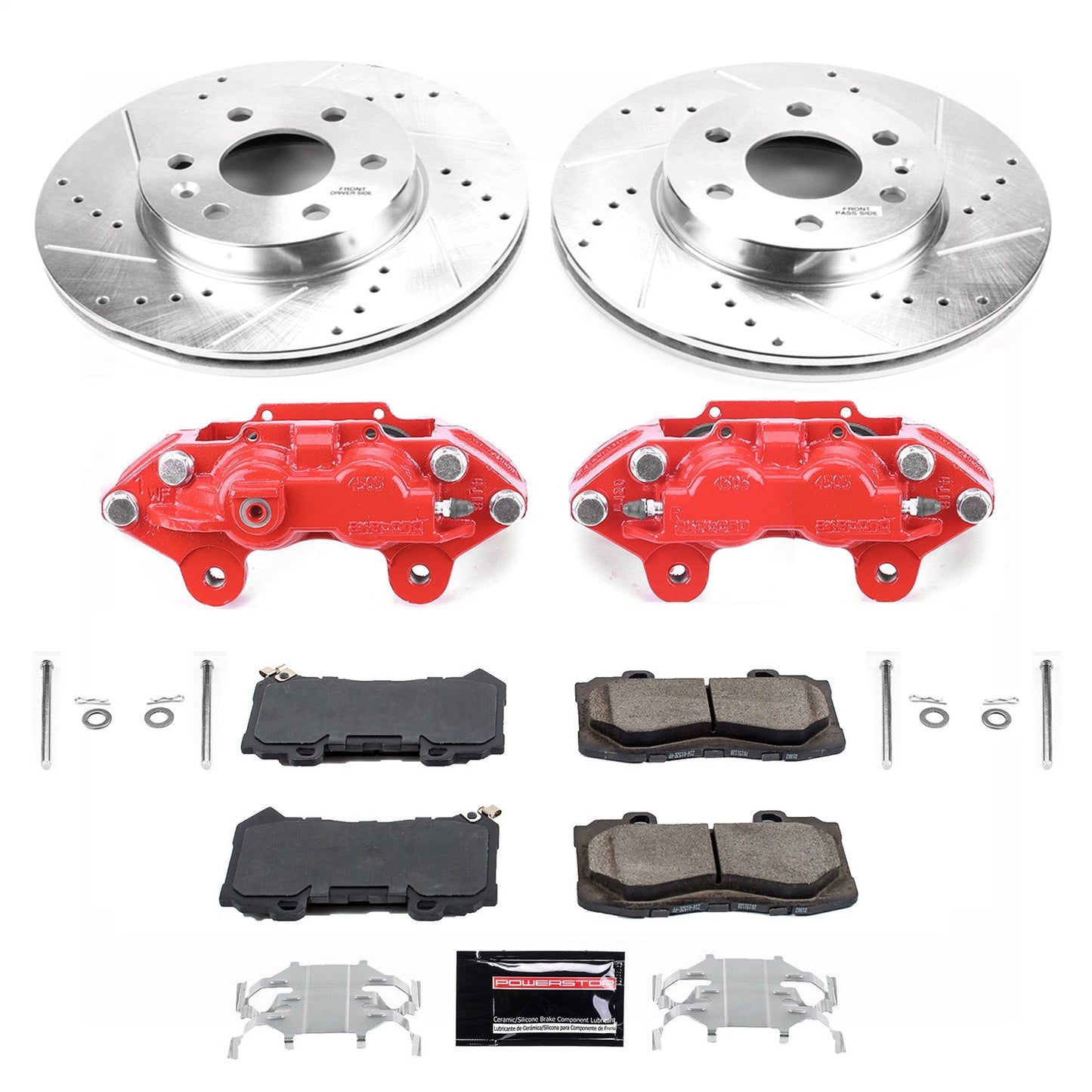 PowerStop Front Z23 Evolution Sport Brake Kit with Calipers | 2015–2018 Chevrolet Colorado (KC7126)