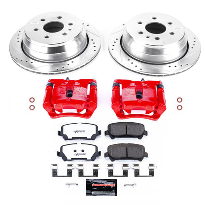 PowerStop Rear Z36 Truck & Tow Brake Kit with Calipers | 2015–2019 Chevrolet Colorado (KC7127-36)