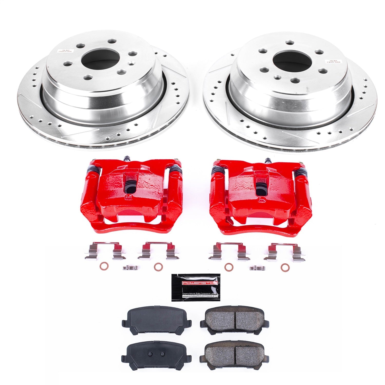 PowerStop Rear Z23 Evolution Sport Brake Kit with Calipers | 2015–2019 Chevrolet Colorado (KC7127)