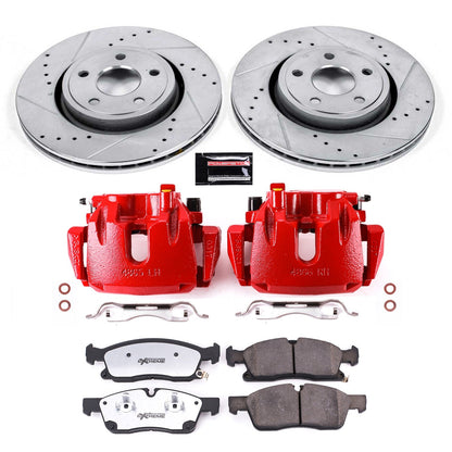 PowerStop Front Z36 Truck & Tow Kit with Calipers | 2016–2020 Jeep Grand Cherokee (KC7133-36)