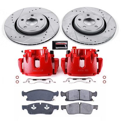 PowerStop Front Z23 Evolution Sport Brake Kit with Calipers | 2016–2019 Jeep Grand Cherokee (KC7133)