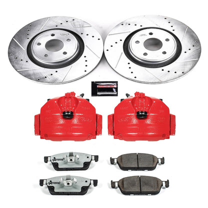 PowerStop Front Z26 Street Kit with Calipers | 2015–2020 Lincoln MKC (KC7147-26)