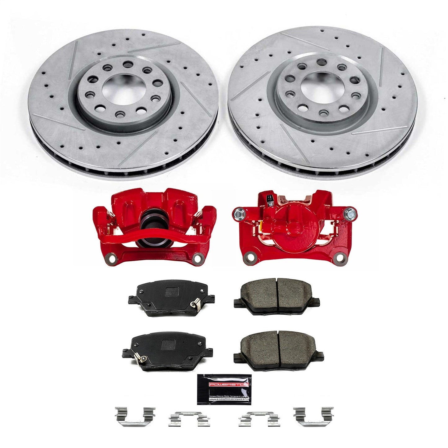 PowerStop Front Z23 Evolution Kit with Calipers | 2016–2018 Fiat 500X (KC7299)