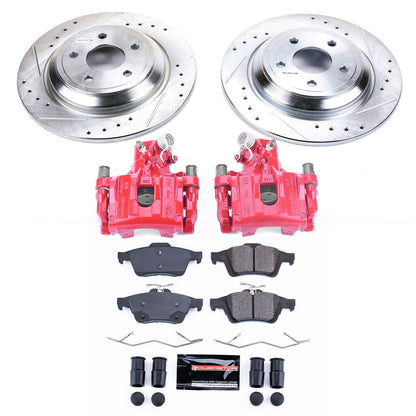 PowerStop Rear Z23 Evolution Sport Brake Kit with Calipers | 2016–2018 Ford Focus (KC7320)