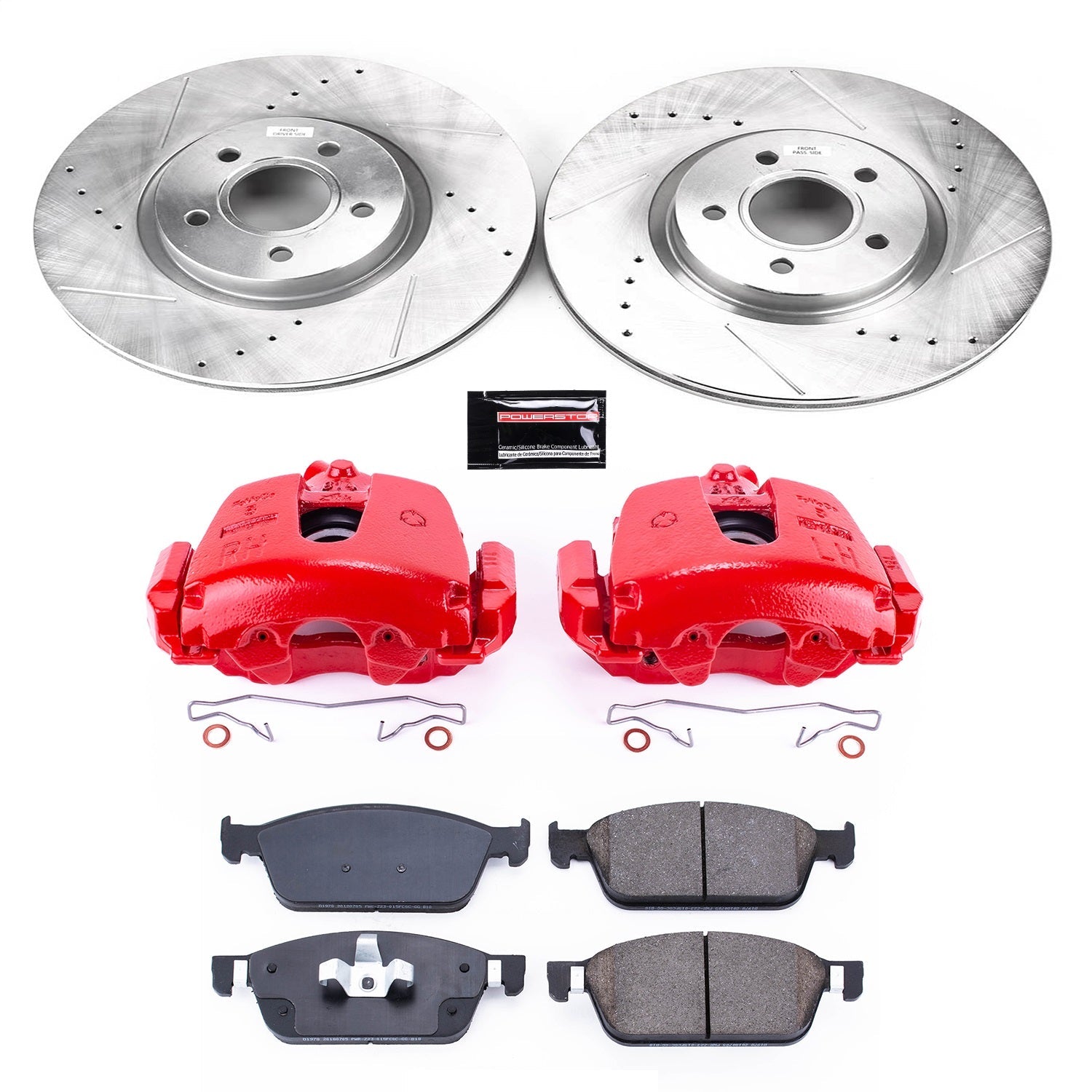 PowerStop Front Brake Kit with Calipers | 2017 Ford Escape (KC7338)