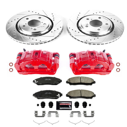 PowerStop Front Z23 Evolution Sport Brake Kit with Calipers | 2017–2019 Acura MDX (KC7352)