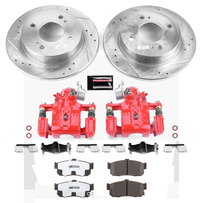 PowerStop Rear Z26 Street Warrior Brake Kit with Calipers | 1999–2001 Infiniti G20 (KC740-26)
