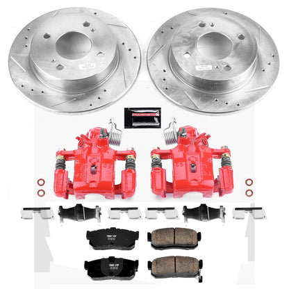 PowerStop Rear Brake Kit with Calipers | 1999–2001 Infiniti G20 (KC740)