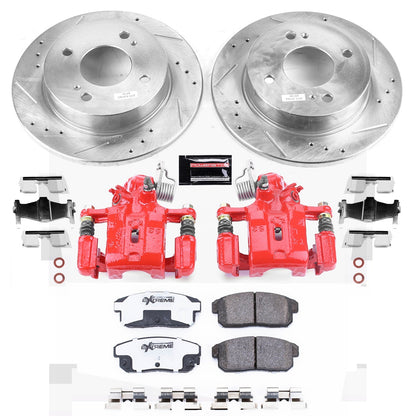PowerStop Rear Z26 Street Warrior Brake Kit with Calipers | 2001–2002 Infiniti G20 (KC741-26)