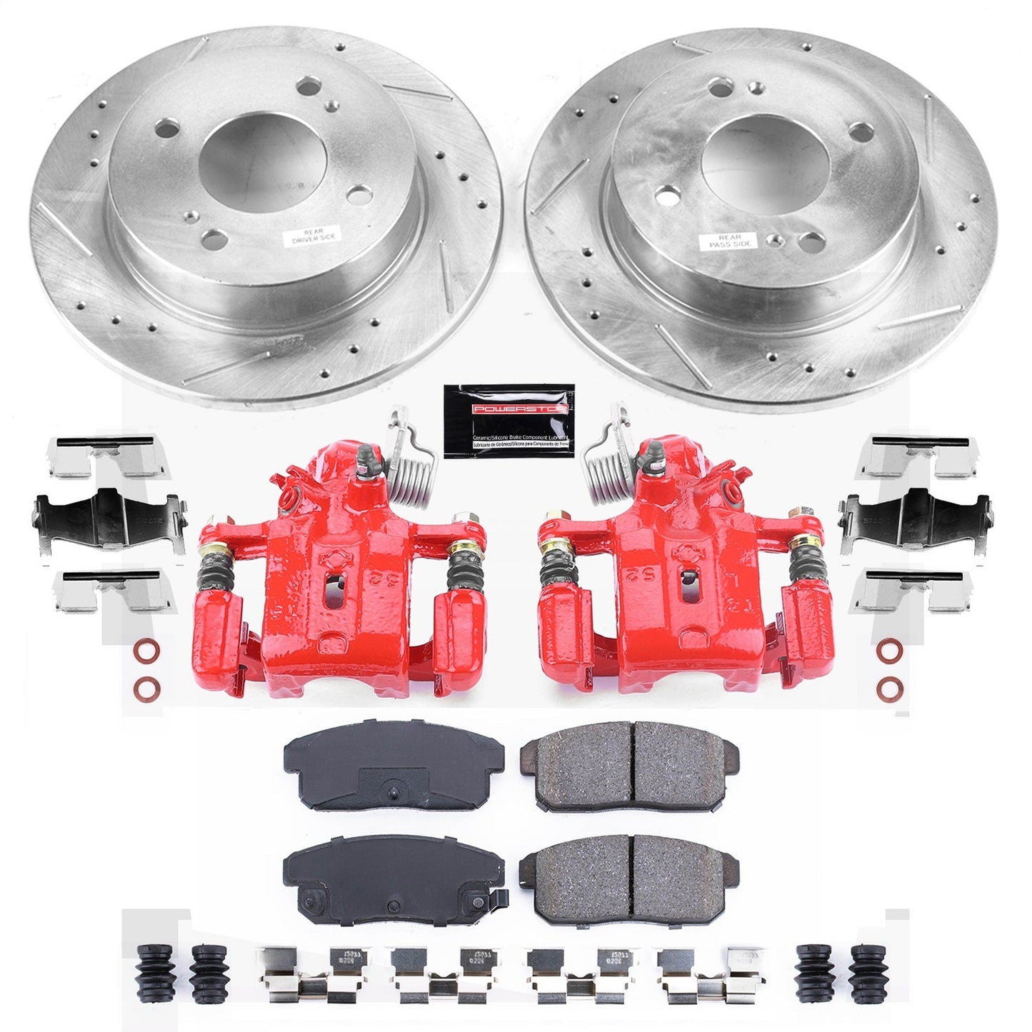 PowerStop Rear Z23 Evolution Sport Brake Kit with Calipers | 2001–2002 Infiniti G20 (KC741)
