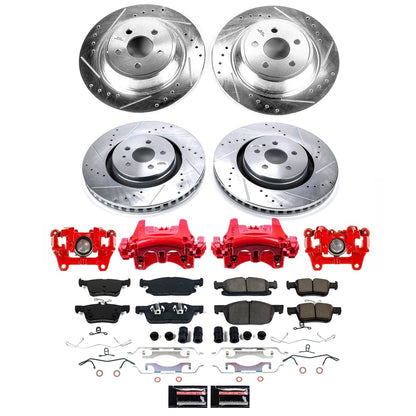 PowerStop Front and Rear Z23 Evolution Kit with Calipers | 2019–2021 Lincoln Nautilus (KC7416)