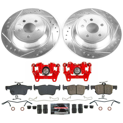 PowerStop Rear Z23 Evolution Kit with Calipers | 2019–2022 Lincoln Nautilus (KC7417A)