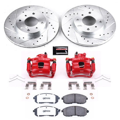 PowerStop Front Z26 Street Warrior Brake Kit with Calipers | 1993–2001 Nissan Altima (KC749-26)