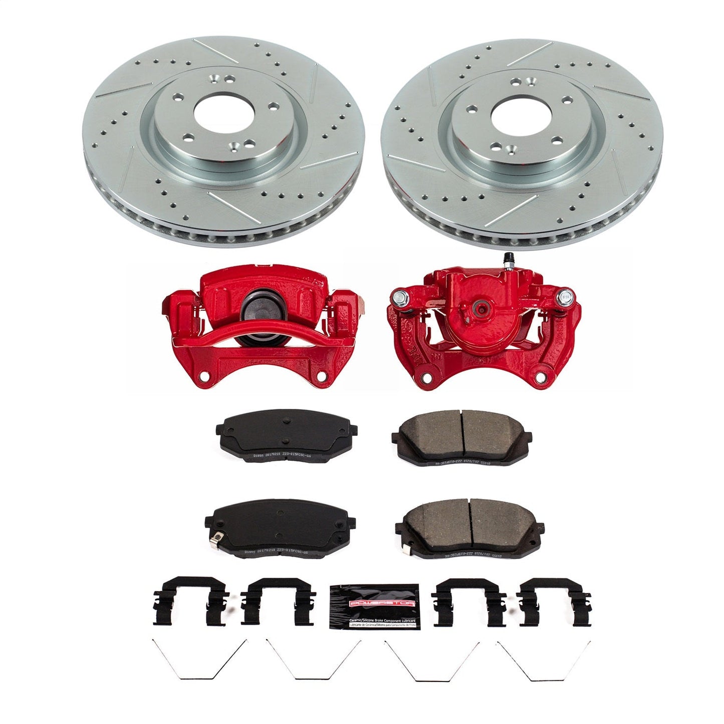 PowerStop Front Z23 Evolution Kit with Calipers | 2016–2019 Kia Optima (KC7509)