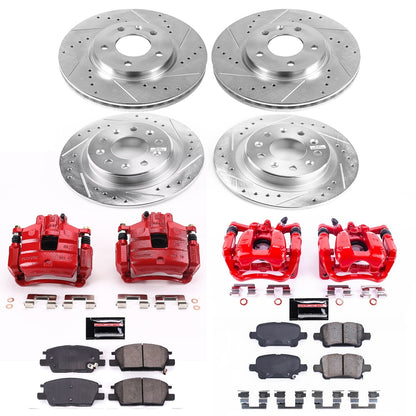 PowerStop Front & Rear Z23 Evolution Sport Brake Kit with Calipers | 2018–2019 Buick LaCrosse (KC7566)