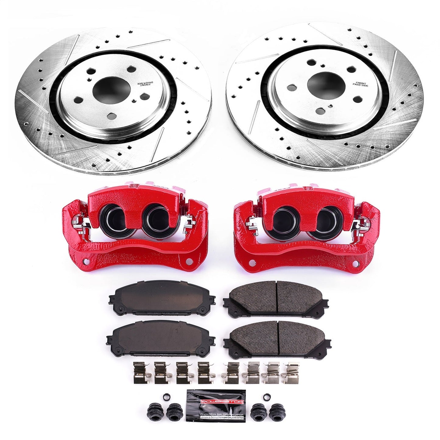 PowerStop Front Z23 Evolution Sport Brake Kit with Calipers | 2016–2018 Lexus RX350 (KC7688)