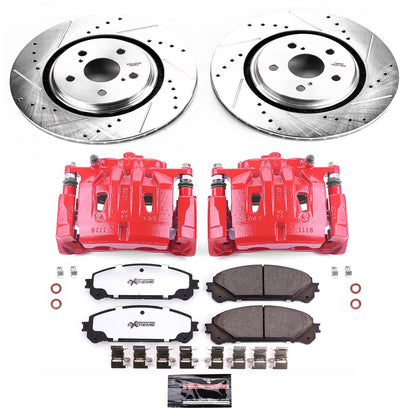 PowerStop Front Z36 Truck & Tow Kit with Calipers | 2016–2021 Lexus RX450h (KC7688A-36)